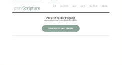 Desktop Screenshot of prayscripture.org