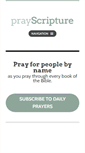 Mobile Screenshot of prayscripture.org