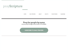 Tablet Screenshot of prayscripture.org